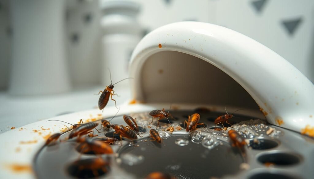 حشرات تدخل من فتحات المجاري وتسبب مشاكل صحية في المنزل - تركيب رداد مجاري لمنع الحشرات