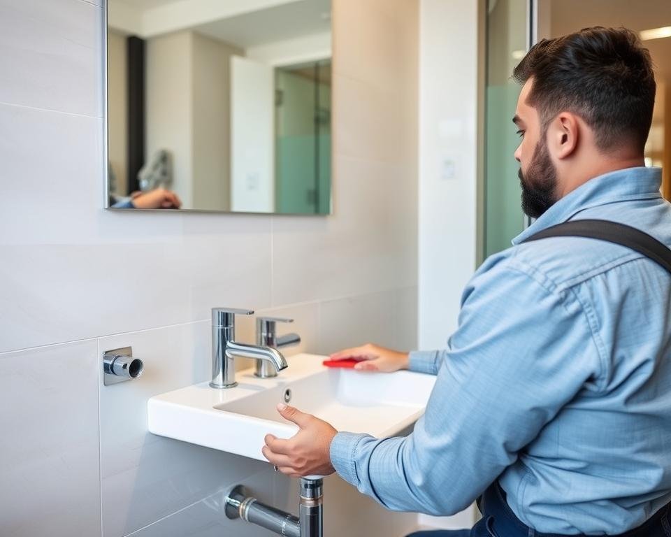 فني صحي يقوم بتركيب حوض حمام جديد في الوفرة فني صحي يقوم بتركيب حوض حمام جديد في الوفرة