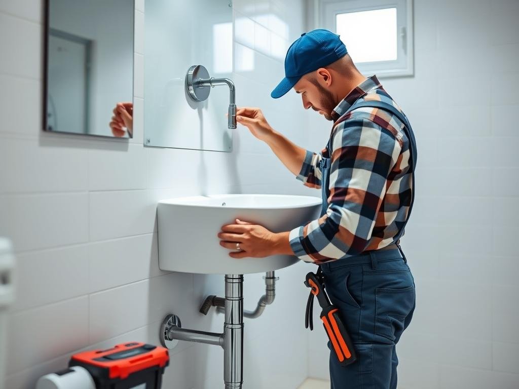 تركيب أدوات صحية حديثة بواسطة فني صحي الرحاب