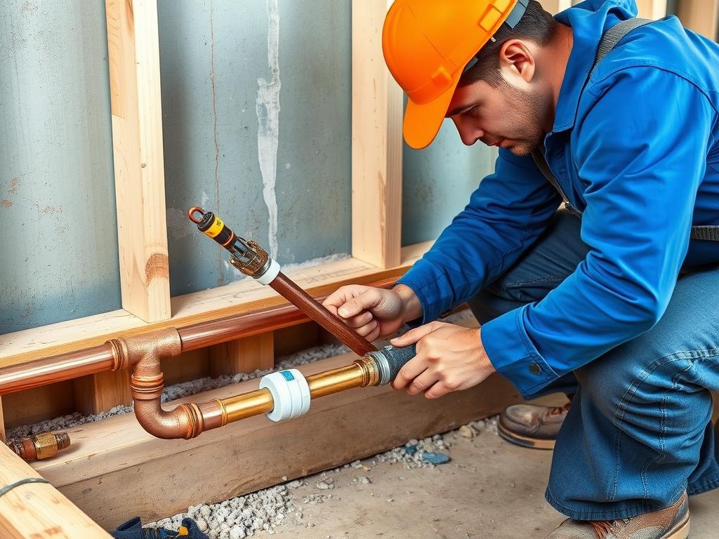 تمديدات مياه جديدة بواسطة فني صحي الرحاب