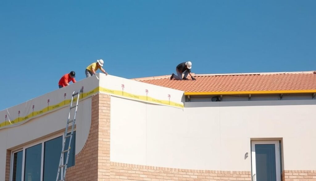 عازل اسطح الجهراء يحمي المباني من الحرارة المرتفعة