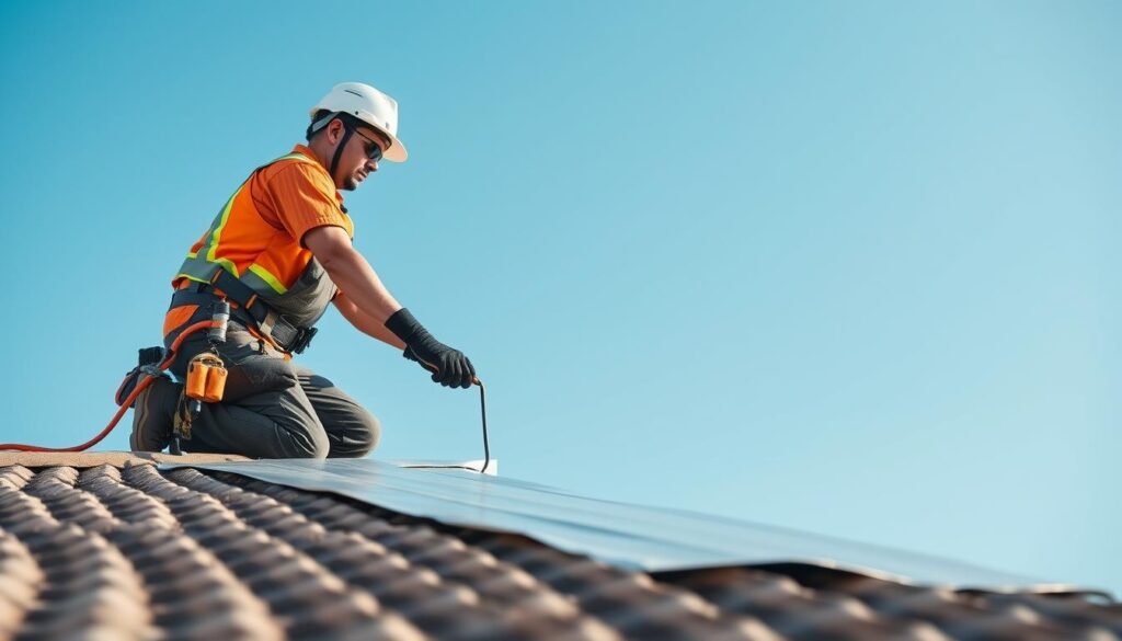 عزل اسطح المباني في مبارك الكبير لحماية من تسرب المياه