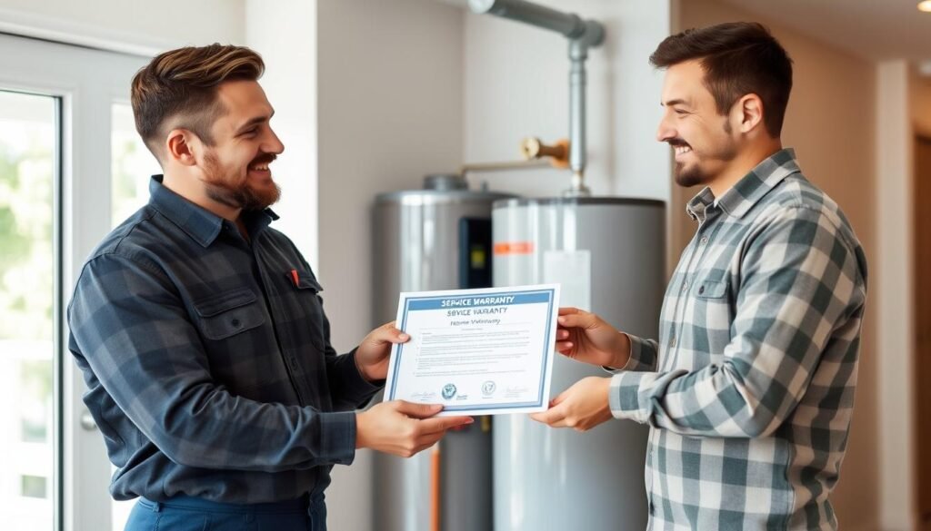 فني محترف يقدم ضمان خدمة لتركيب سخانات بجودة عالية