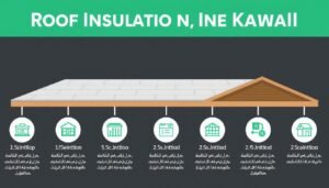 مراحل تنفيذ عزل الأسطح في مبارك الكبير