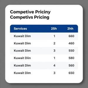 أسعار منافسة وشفافة