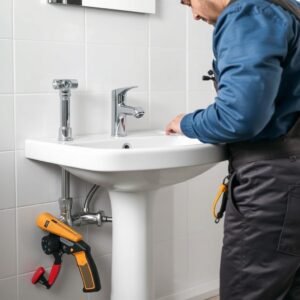 تركيب أدوات صحية بواسطة فني سباكة محترف