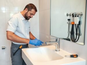 تركيب أدوات صحية حديثة بواسطة سباك في الاحمدي