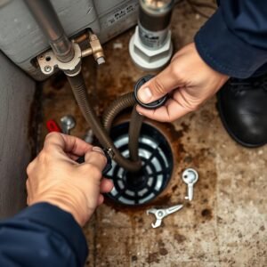 تسليك انسداد مجاري بواسطة فني سباكة محترف