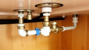 توصيل خراطيم المياه لخلاط المطبخ