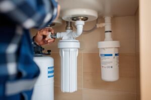 سباك الكويت يقوم بتركيب فلتر مياه منزلي