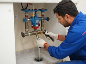 صيانة دورية لنظام السباكة المنزلية من قبل سباك محترف