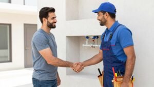 عميل راضٍ عن خدمات معلم سباك في الكويت