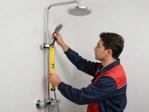 فني صحي الكويت يقوم بتركيب شاور بوكس