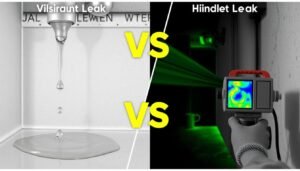 مقارنة بين التسربات الظاهرة والخفية - كشف الخرير وتسربات المياه