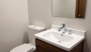 حمام عصري مكتمل بأدوات صحية عالية الجودة في منزل كويتي حمام عصري مكتمل بأدوات صحية عالية الجودة في منزل كويتي