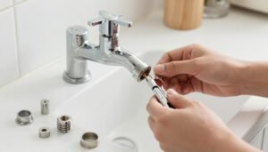 خطوات إصلاح صنبور متسرب كجزء من تصليح سباكة منزلية