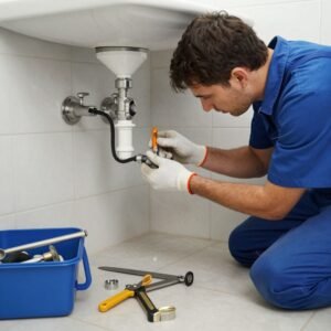 صيانة شاملة لحمام بواسطة فني صحي محترف