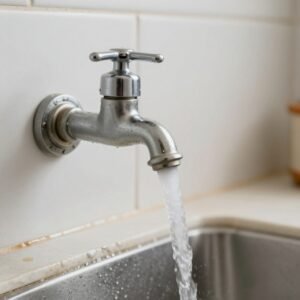 ضغط مياه منخفض في صنبور بمنطقة حولي ضغط مياه منخفض في صنبور بمنطقة حولي