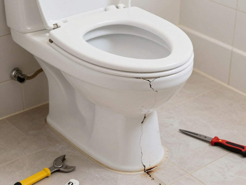 كسر في أحد الأدوات الصحية يحتاج إلى استبدال