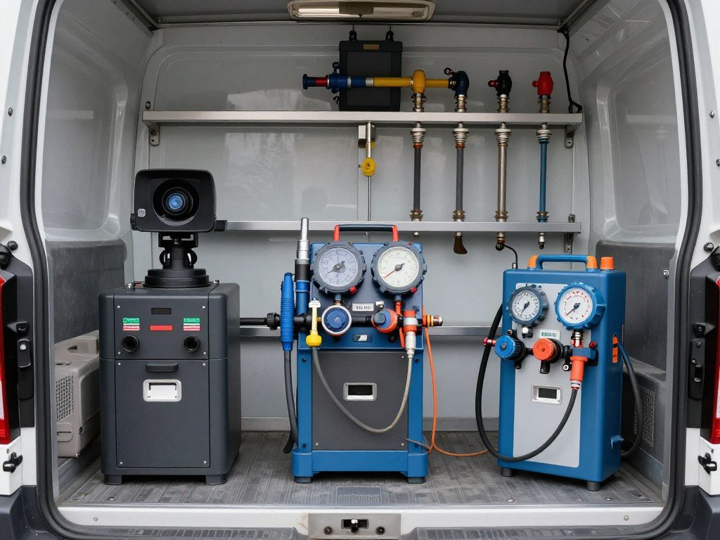 معدات متخصصة لصيانة وتركيب الأدوات الصحية