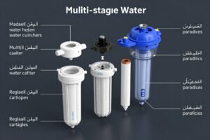 مكونات فلتر مياه متعدد المراحل وطريقة تغيير الشمعات