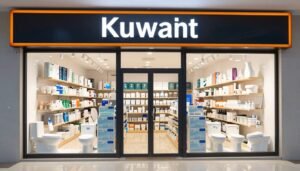 واجهة محل أدوات صحية في الكويت يعرض منتجات متنوعة واجهة محل أدوات صحية في الكويت يعرض منتجات متنوعة