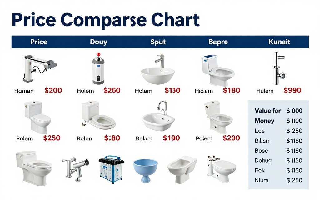أسعار الأدوات الصحية في الكويت - مقارنة التكاليف