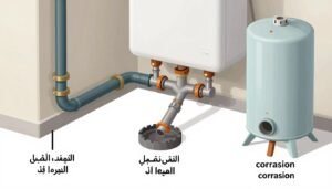 أنواع تسريب السخانات - صمامات وتوصيلات ومواسير