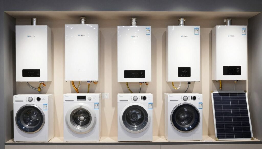 أنواع مختلفة من سخانات المياه المركزية