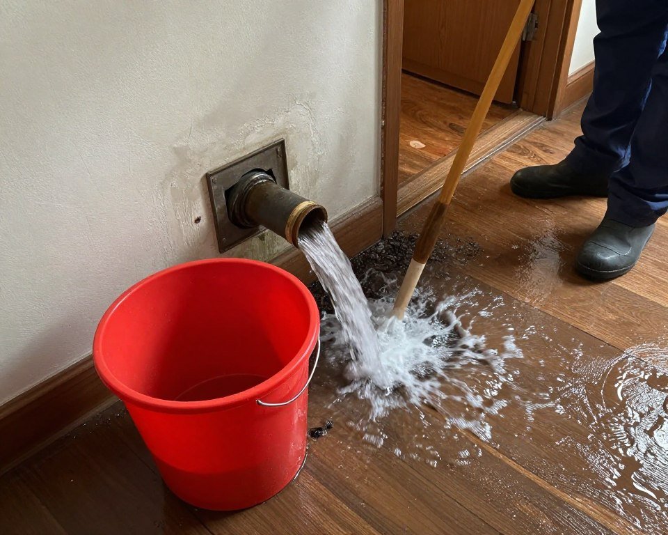 إجراءات الطوارئ للتعامل مع تسرب المياه الكبير