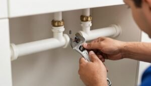 إصلاح تسرب المياه في نظام السباكة