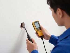 استخدام جهاز كشف التسريب الإلكتروني