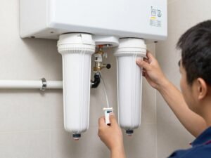 تركيب فلتر مياه لحماية سخان الماء