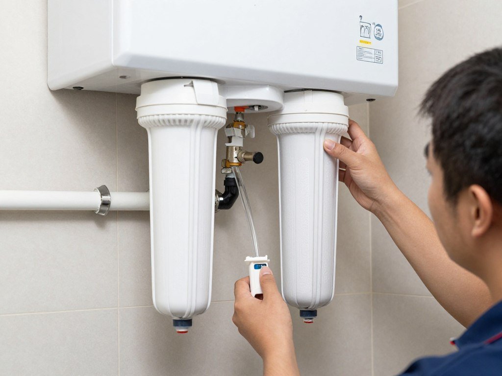 تركيب فلتر مياه لحماية سخان الماء