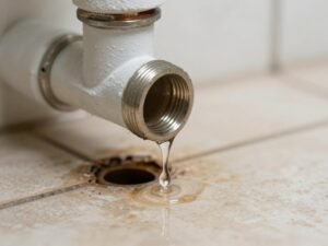 تسريب المياه من الأنابيب في المنزل
