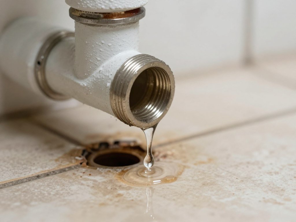 تسريب المياه من الأنابيب في المنزل