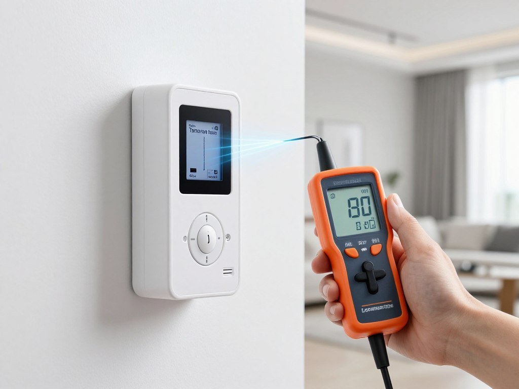 جهاز كشف تسرب المياه الإلكتروني يحدد موقع التسرب في جدار