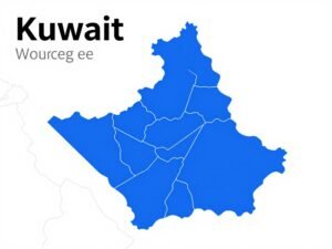 خريطة توضح تغطية خدمات فني صحي في جميع مناطق الكويت