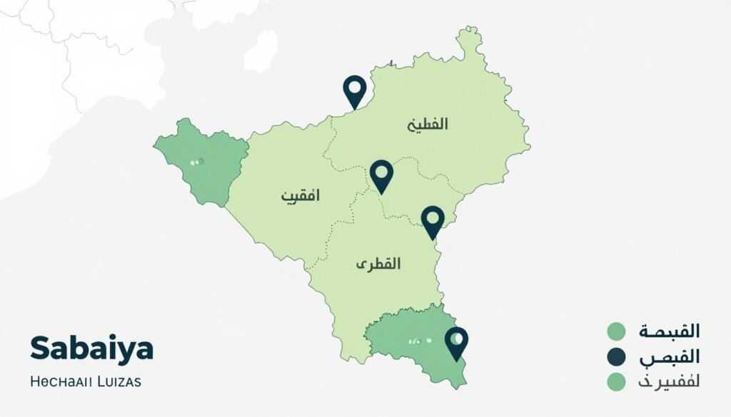 خريطة مناطق الخدمة في الكويت