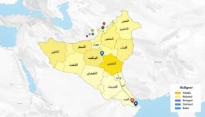 خريطة مناطق خدمة تصليح السخانات في الكويت