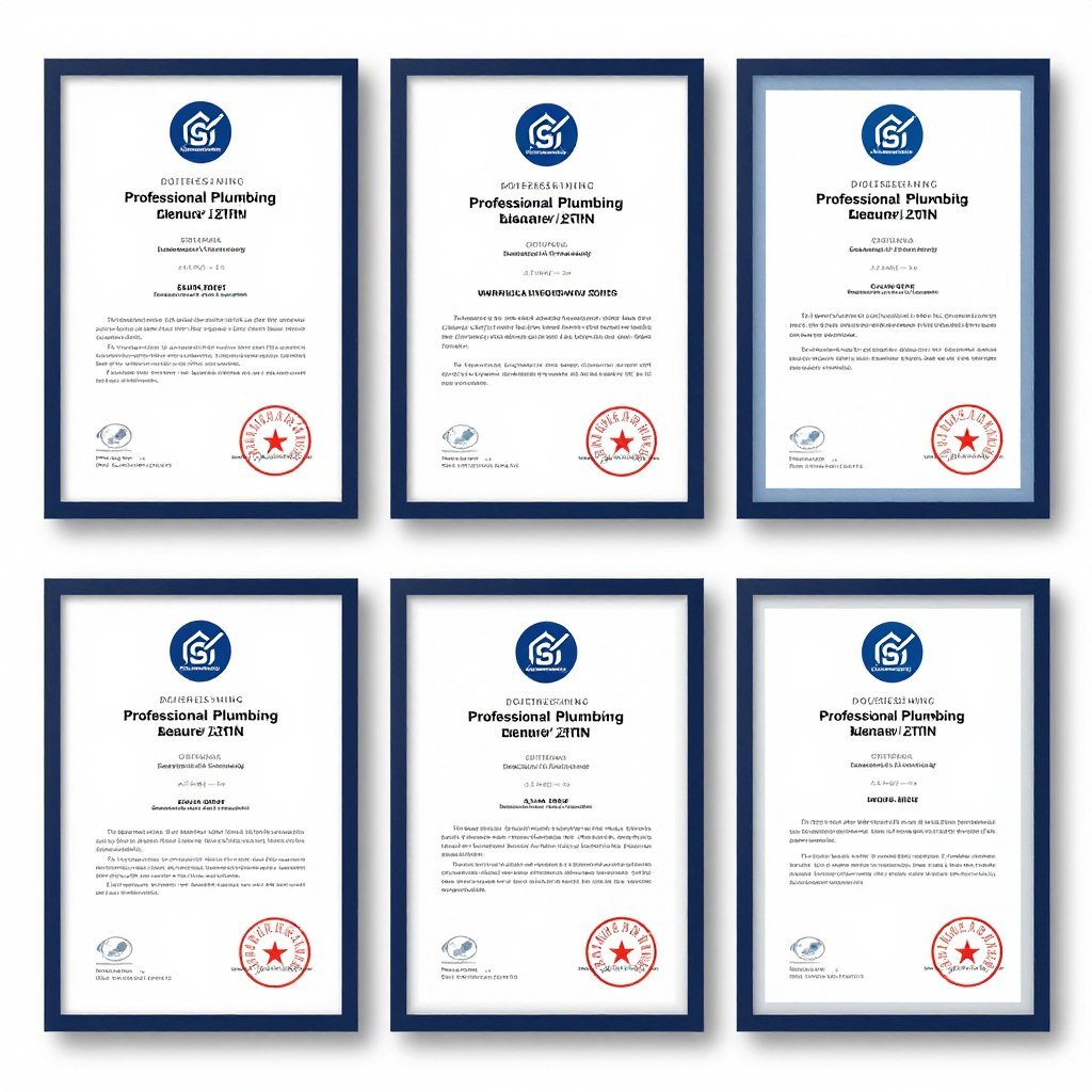 شهادات خبرة فني السباكة