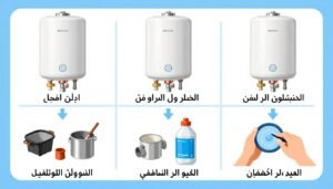 عملية تصليح تسريب السخانات خطوة بخطوة