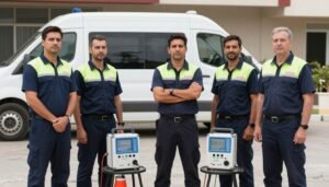 فريق متخصص في كشف وإصلاح تسربات المياه