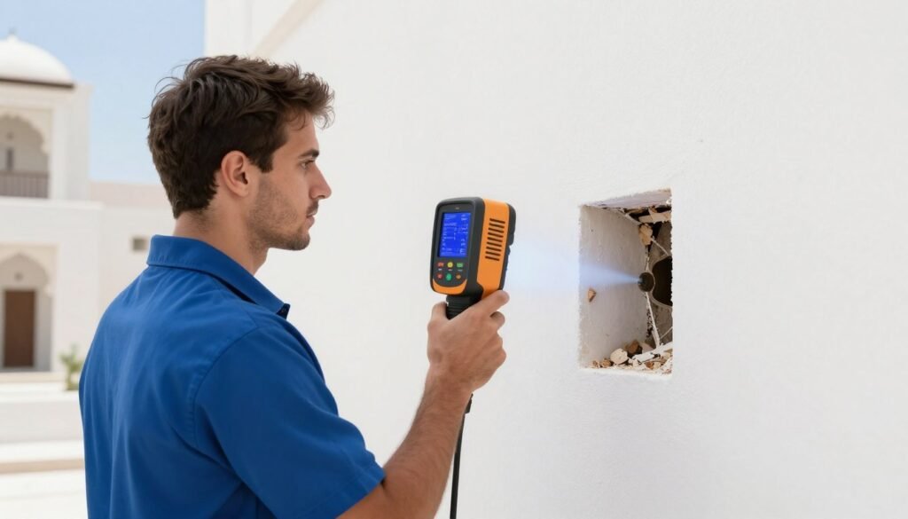 كشف وإصلاح تسربات المياه