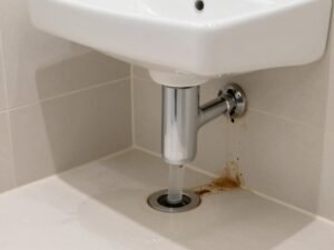 مشاكل الصرف الصحي وانسداد المجاري في حمام منزلي