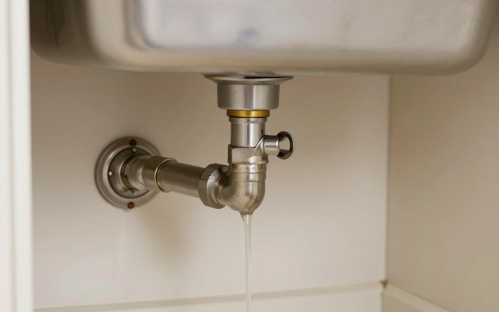 مشاكل تسرب المياه تحت الحوض في المطبخ