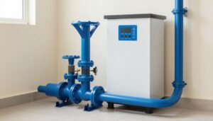 مضخة مياه حديثة ومحطة رفع مركبة في فيلا بالكويت