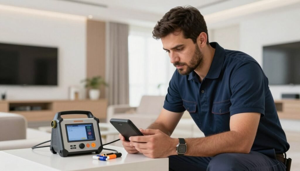 معلم صحي في السالمية يستخدم أحدث التقنيات لكشف تسربات المياه