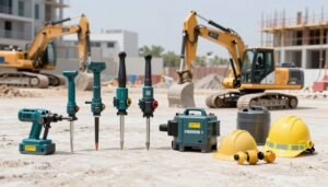 معدات تكسير حديثة مستخدمة من قبل مقاول تكسير في الكويت