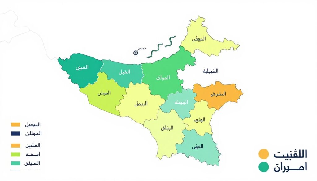 خريطة الكويت توضح مناطق الخدمة